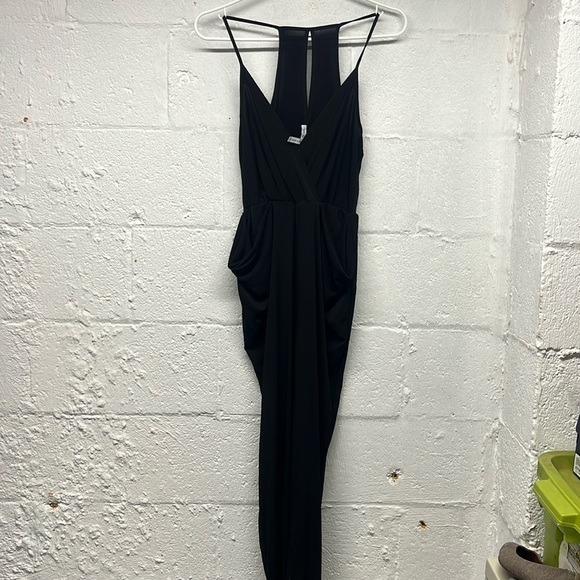 BCBGeneration Jumpsuit w Draped Pockets sz XS BLack - Picture 2 of 6